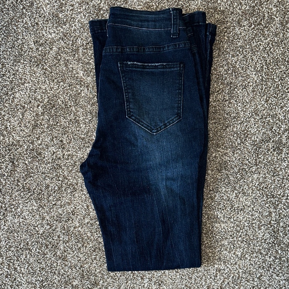 Dark Blue Flare Jeans